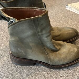 A.S.98 Olive Leather Boots